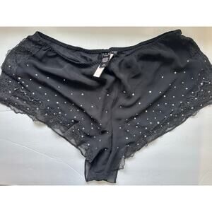 NWT VS Sexy Little Thing Sheer Lace Rhinestone Shorts/Underwear